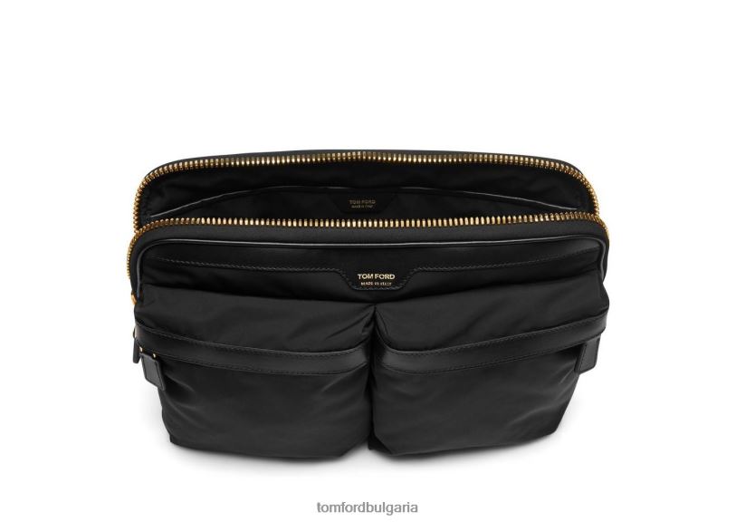 мъже аксесоар рециклирана найлонова торбичка черен TOM FORD B880D1017
