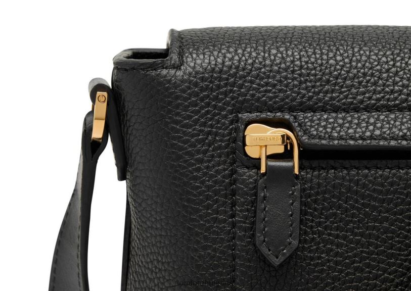 мъже аксесоар среден пратеник от зърнеста кожа черен TOM FORD B880D1020