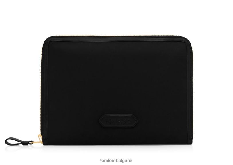 мъже аксесоар портфолио от рециклиран найлон черен TOM FORD B880D1022