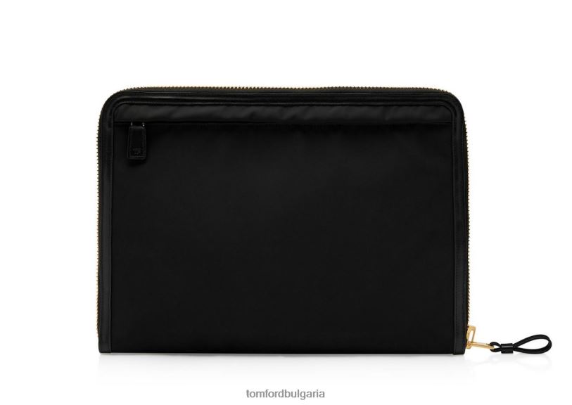 мъже аксесоар портфолио от рециклиран найлон черен TOM FORD B880D1022