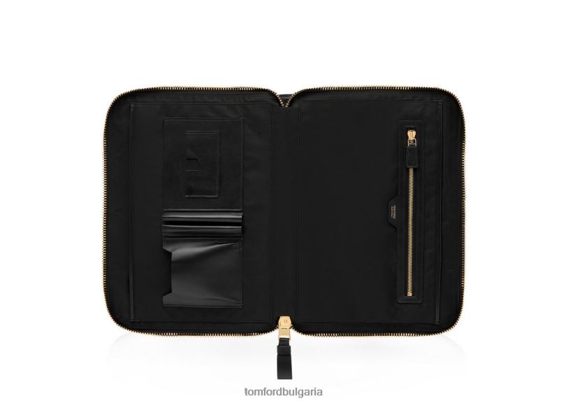 мъже аксесоар портфолио от рециклиран найлон черен TOM FORD B880D1022