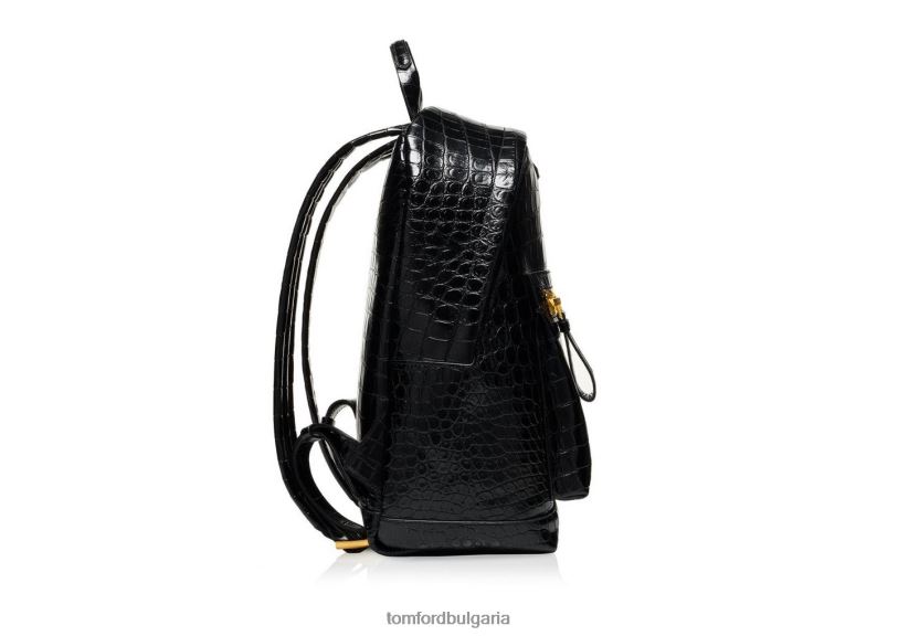 мъже аксесоар раница с принт на алигатор черен TOM FORD B880D1001