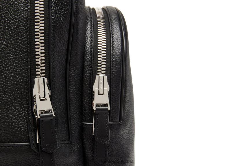 мъже аксесоар мека раница от зърнеста кожа черен TOM FORD B880D1002