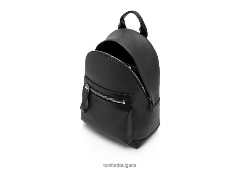 мъже аксесоар раница с катарами от зърнеста кожа среднощно синьо + черно TOM FORD B880D1003