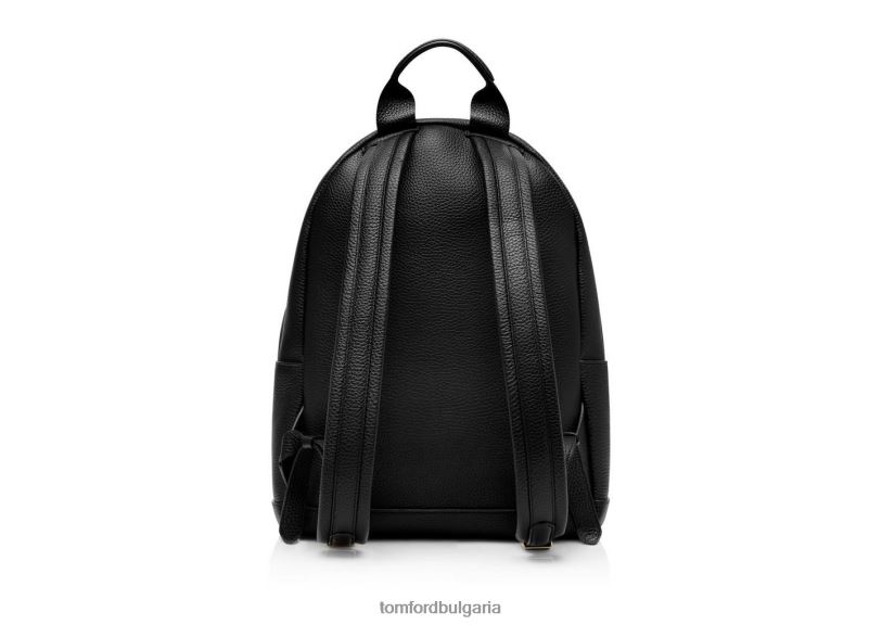 мъже аксесоар раница с катарами от зърнеста кожа черен TOM FORD B880D995