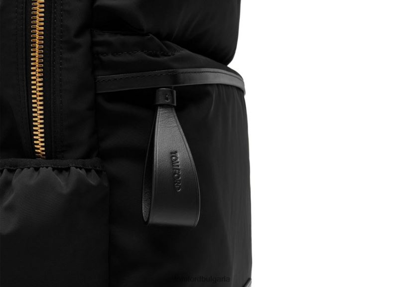 мъже аксесоар раница от рециклиран найлон черен TOM FORD B880D997