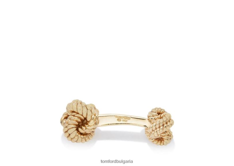 мъже аксесоар копчета за ръкавели с възел злато TOM FORD B880D970