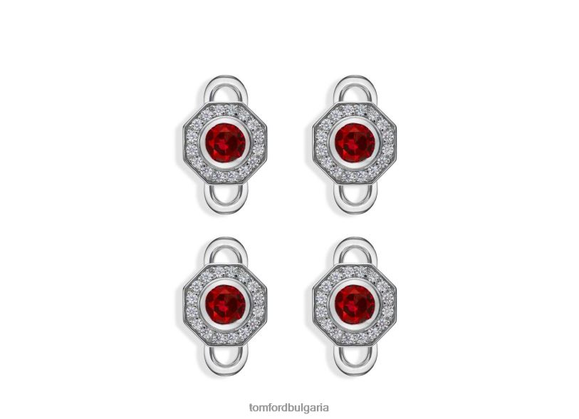 мъже аксесоар осмоъгълни диамантени шипове диамант + рубин TOM FORD B880D974