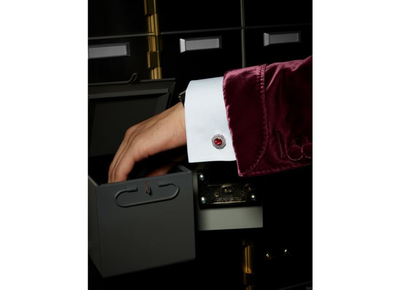 мъже аксесоар осмоъгълни диамантени шипове диамант + рубин TOM FORD B880D974