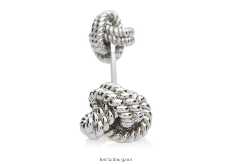 мъже аксесоар копчета за ръкавели с възел бяло злато TOM FORD B880D975