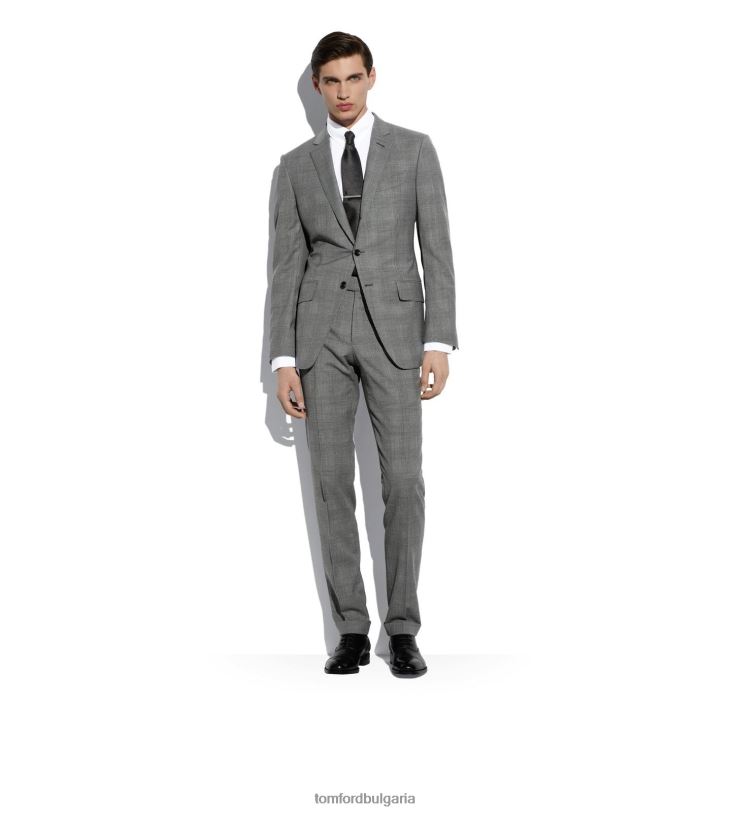 мъже аксесоар раирана лента за вратовръзка бяло злато TOM FORD B880D978