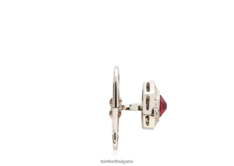 мъже аксесоар диамантени осмоъгълни шипове рубин TOM FORD B880D979