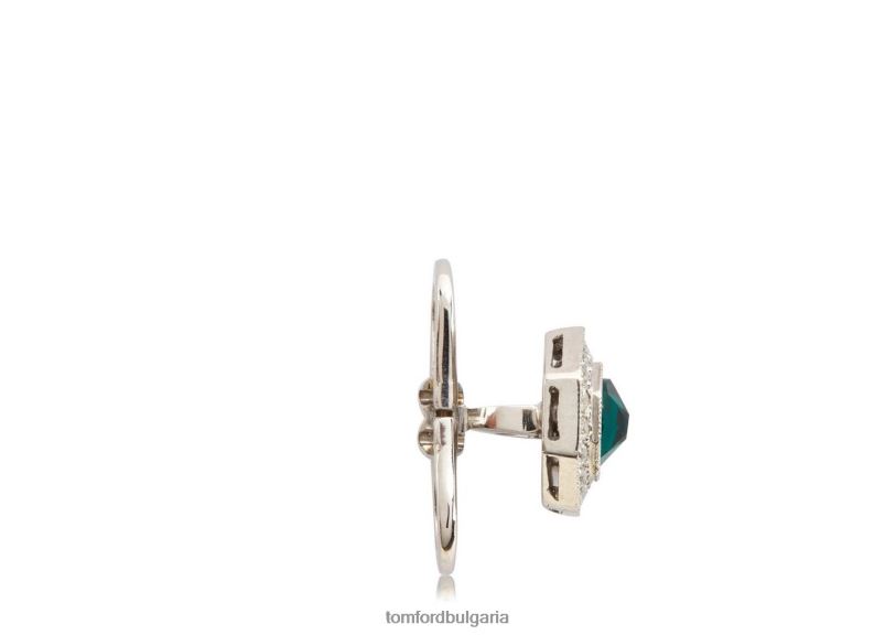 мъже аксесоар диамантени осмоъгълни шипове смарагд TOM FORD B880D980