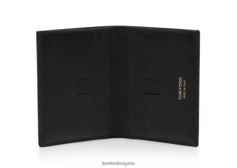 мъже аксесоар сгъваем картодържател с лъскав отпечатан крокодил черен TOM FORD B880D796