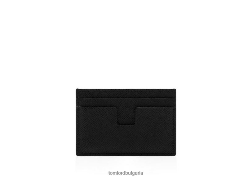 мъже аксесоар класически картодържател от дребна зърнеста кожа черен TOM FORD B880D798