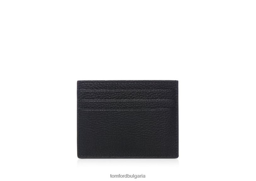 мъже аксесоар картодържател от зърнеста кожа черен TOM FORD B880D814