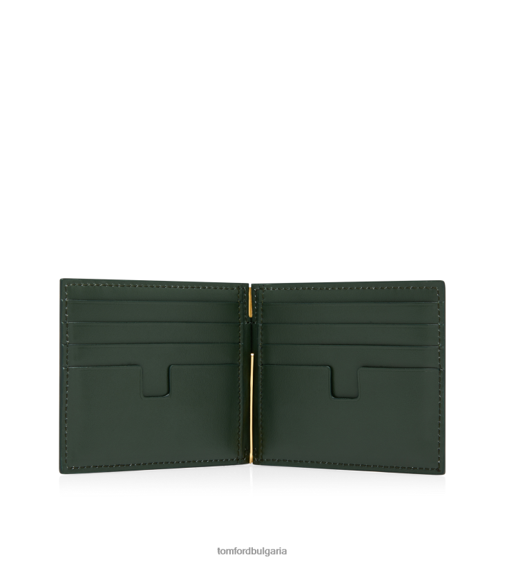 мъже аксесоар портфейл с щампа за пари с крокодил пушка зелено TOM FORD B880D832