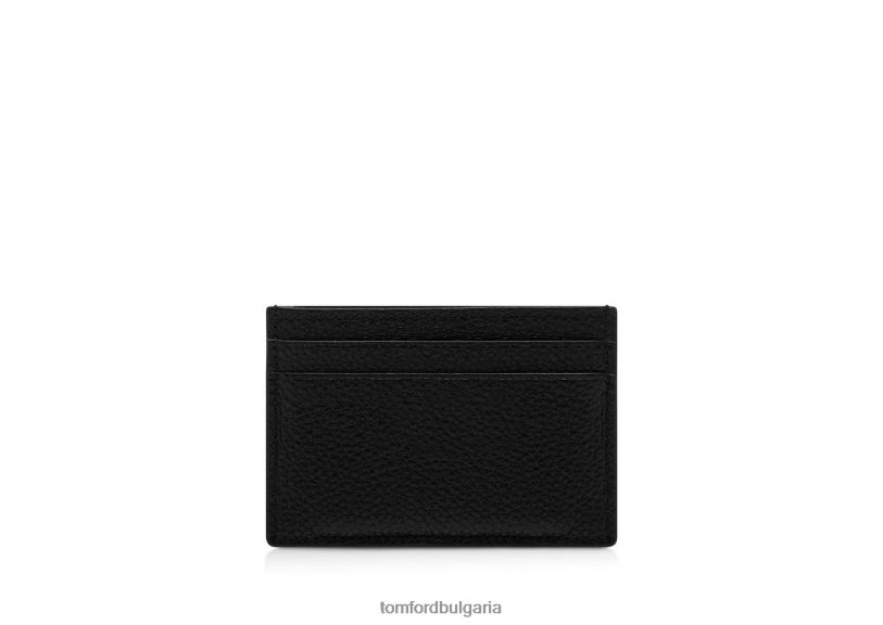 мъже аксесоар картодържател от зърнеста кожа черен TOM FORD B880D848