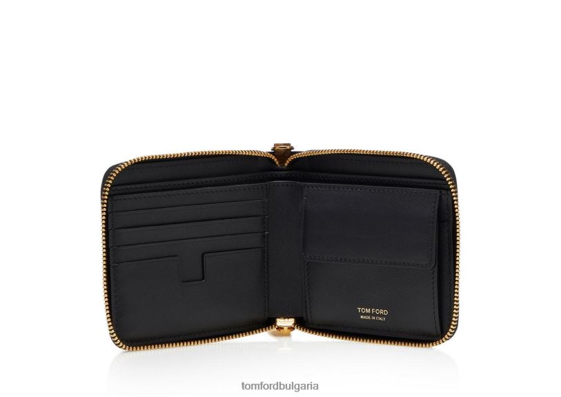мъже аксесоар портфейл с верига от алигатор черен TOM FORD B880D855