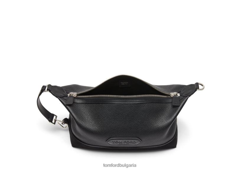 мъже аксесоар пътна чанта от зърнеста кожа черен TOM FORD B880D856