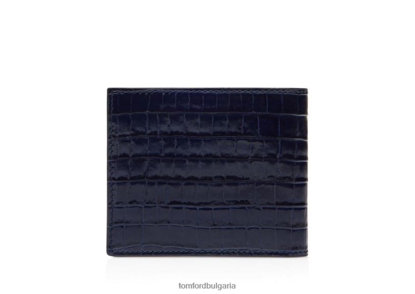 мъже аксесоар двоен портфейл с крокодил с лъскав печат мастило TOM FORD B880D860