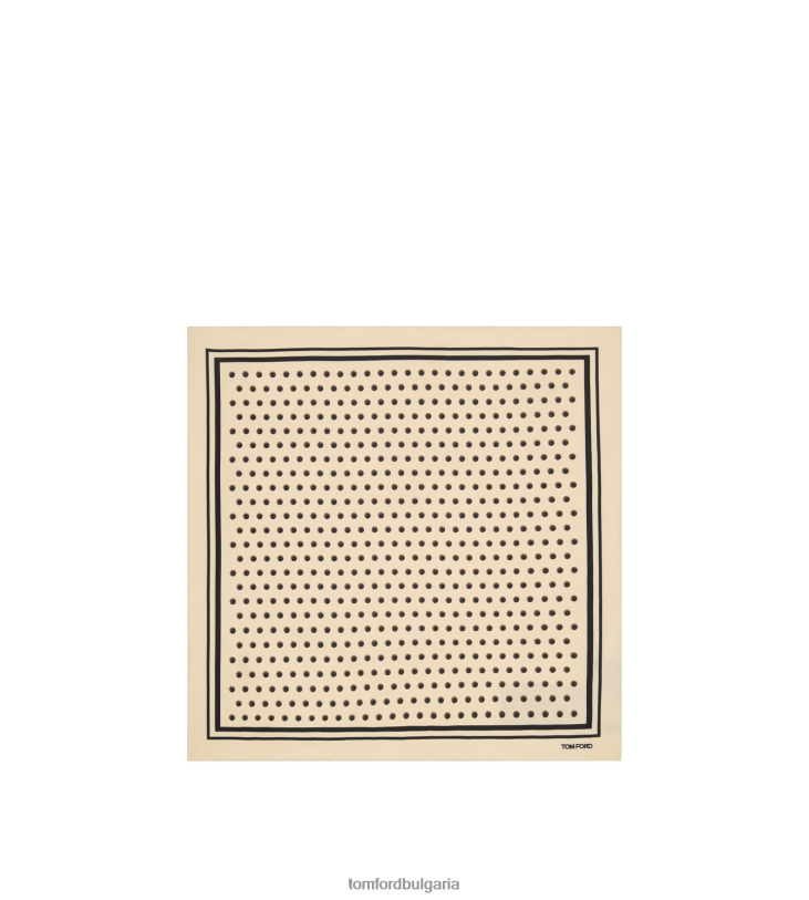 мъже аксесоар каре с квадратен дизайн на точки шампанско TOM FORD B880D949