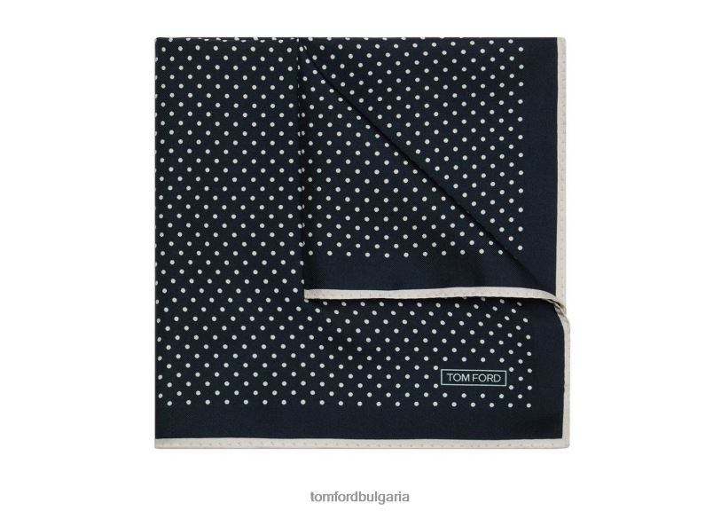 мъже аксесоар джобен квадрат на точки военноморски флот TOM FORD B880D954