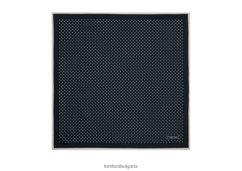 мъже аксесоар джобен квадрат на точки военноморски флот TOM FORD B880D954