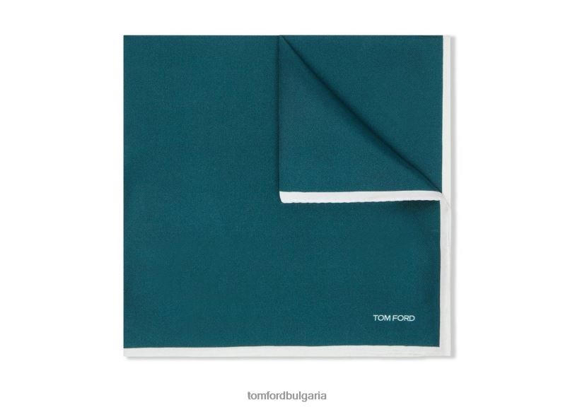 мъже аксесоар копринен джобен квадрат паун TOM FORD B880D962