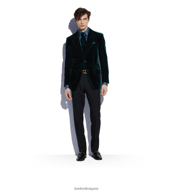 мъже аксесоар копринен джобен квадрат паун TOM FORD B880D962