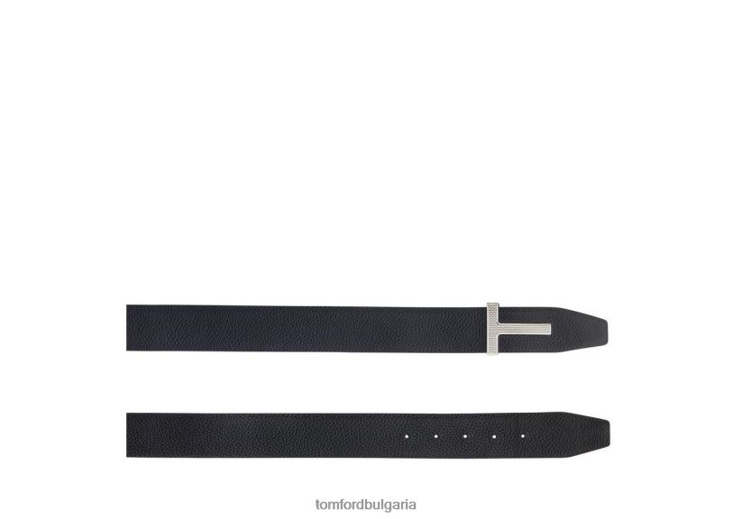 мъже аксесоар зърнест кожен колан с катарама мода TOM FORD B880D779