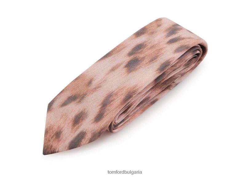 мъже аксесоар крепдешинова вратовръзка гепард розов гепард TOM FORD B880D867
