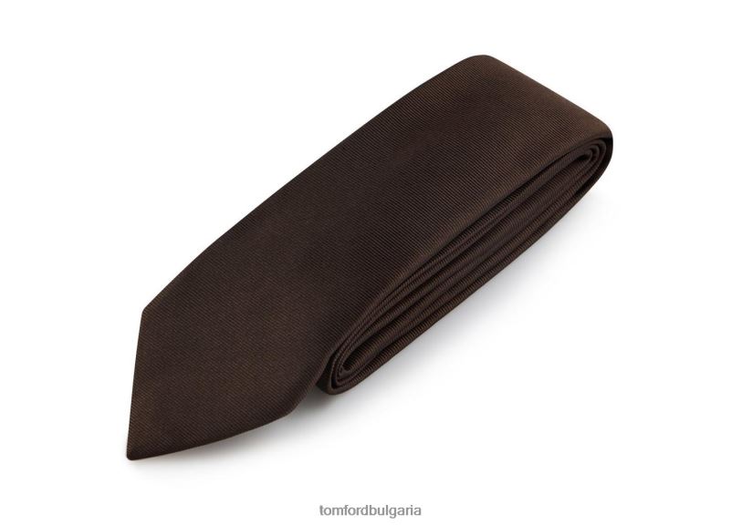 мъже аксесоар слънчева сатенена вратовръзка кафяво TOM FORD B880D868