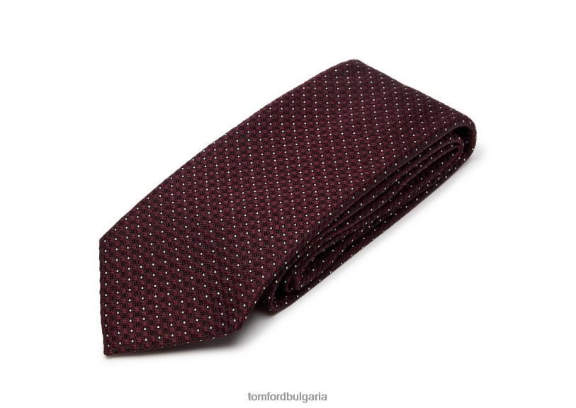 мъже аксесоар жакардова вратовръзка бордо TOM FORD B880D872