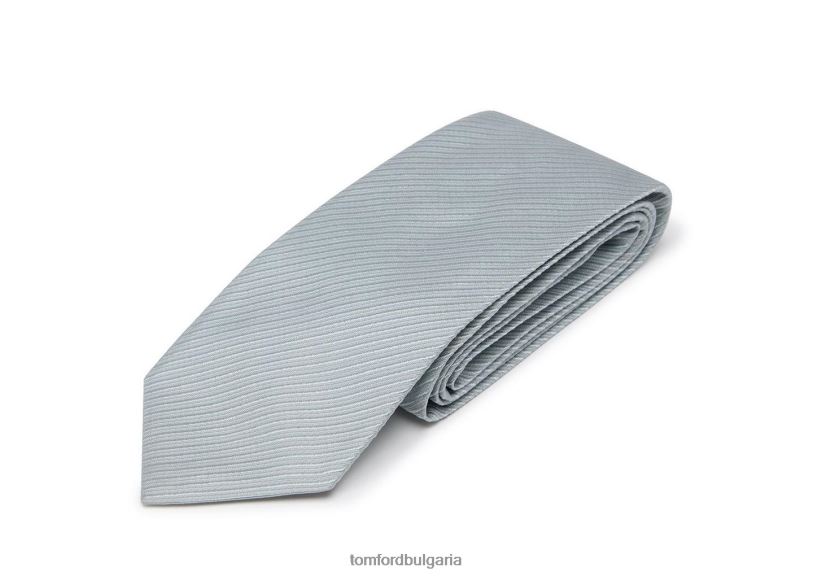 мъже аксесоар жакардова вратовръзка от кепър сребро TOM FORD B880D876