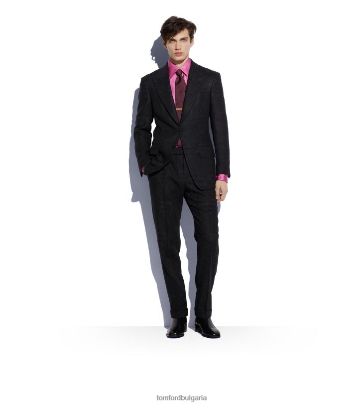 мъже аксесоар кепър жаккард вратовръзка магента TOM FORD B880D878