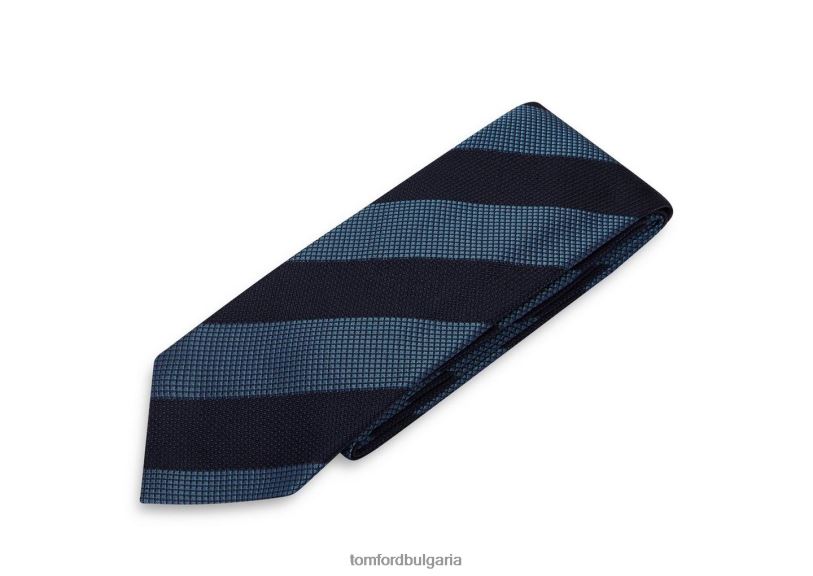 мъже аксесоар вратовръзка на дръзко райе военноморски флот TOM FORD B880D885