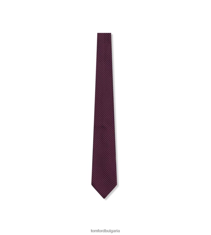 мъже аксесоар вратовръзка на точки бордо TOM FORD B880D888