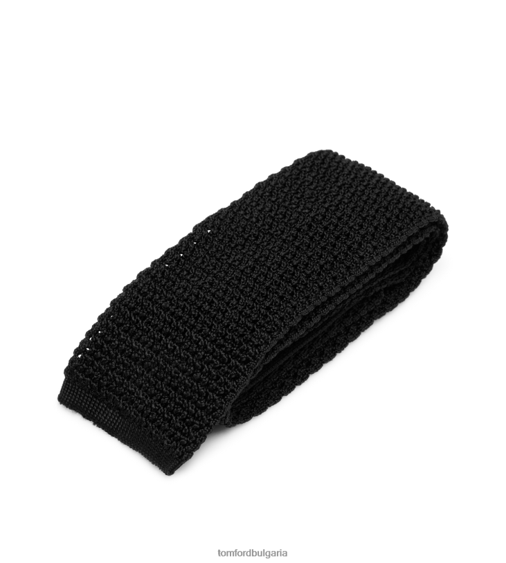 мъже аксесоар плетена вратовръзка черен TOM FORD B880D901