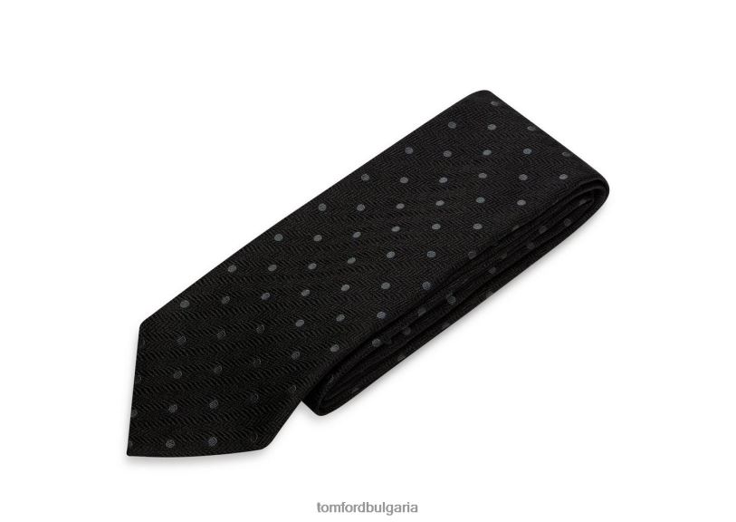 мъже аксесоар вратовръзка на точки черен TOM FORD B880D917