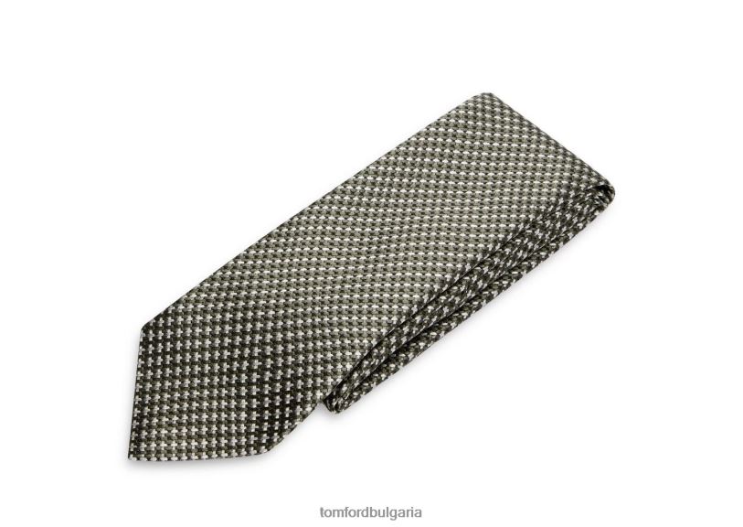 мъже аксесоар микро дизайн вратовръзка военно зелено TOM FORD B880D924