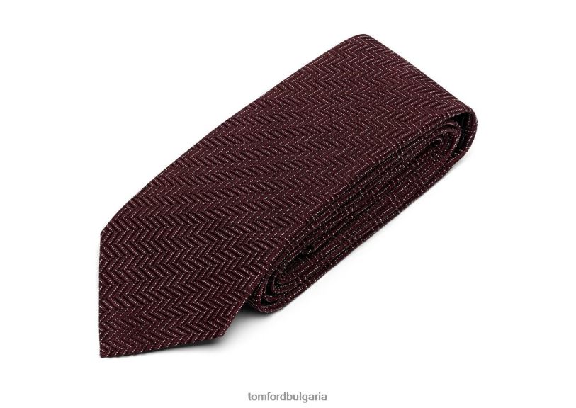 мъже аксесоар вратовръзка с графичен дизайн бордо TOM FORD B880D932