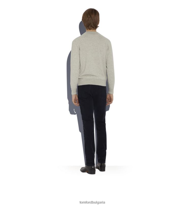 мъже облекло Moleskin еластичен slim fit деним военноморски флот TOM FORD B880D256