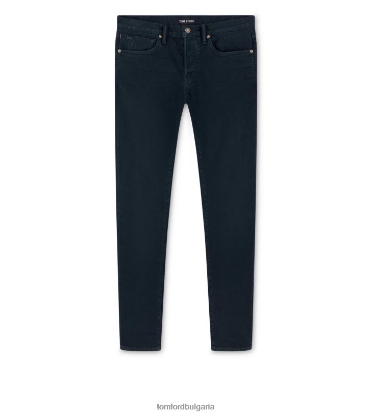 мъже облекло кепър прилепнал деним индиго TOM FORD B880D262