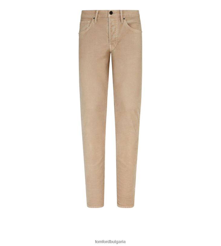 мъже облекло молескин slim fit деним тен TOM FORD B880D250