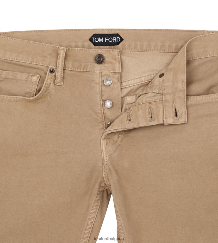 мъже облекло молескин slim fit деним тен TOM FORD B880D250