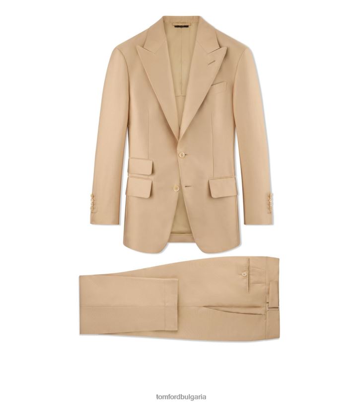 мъже облекло преливащ костюм от кепър слама TOM FORD B880D9