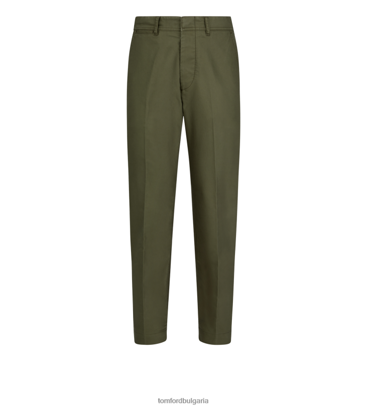 мъже облекло военен памучен чинос бряст TOM FORD B880D400