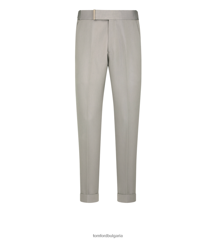 мъже облекло фин панталон от поплин камъче TOM FORD B880D407