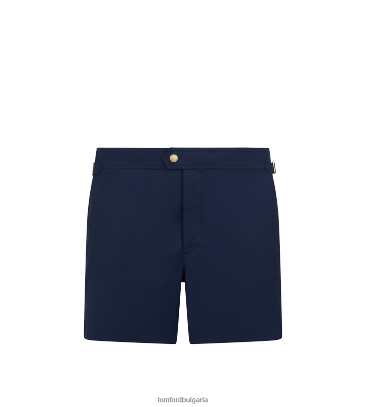 мъже облекло найлонови плувни къси ив синьо TOM FORD B880D432